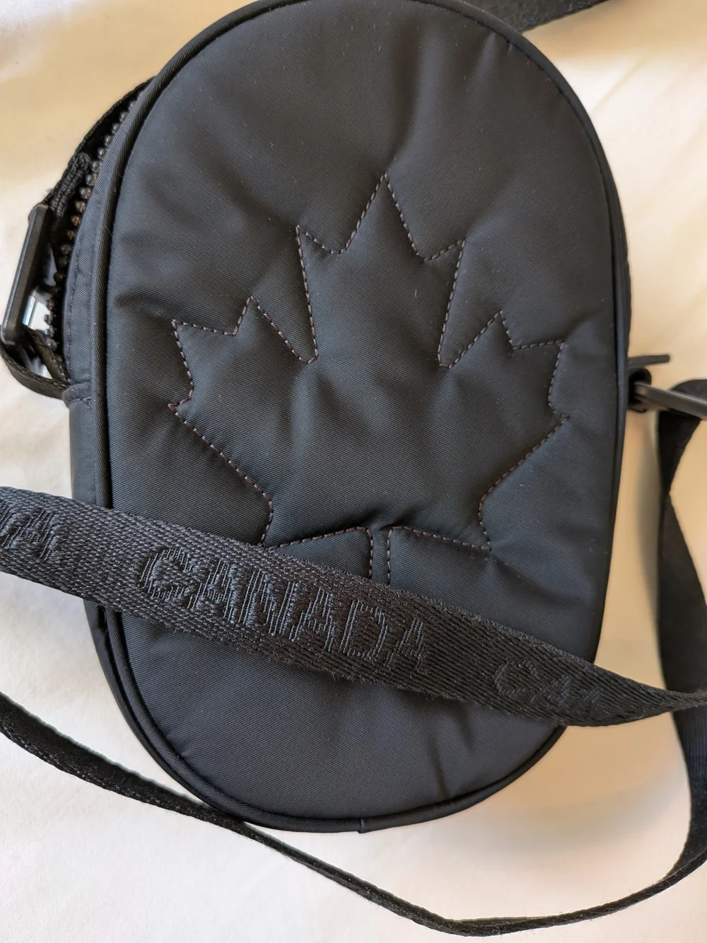 lululemon athletica Olympic Black Quilted Maple Leaf Mini Crossbody - Picture 3 of 7